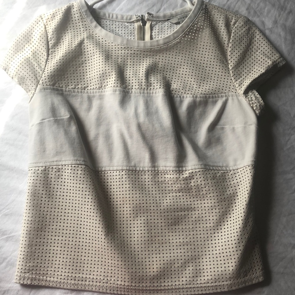 Guess leather top